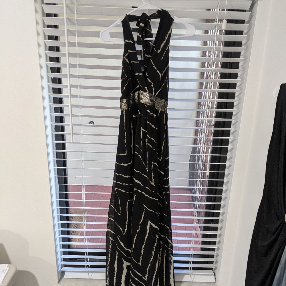 Black halter Maxi dress